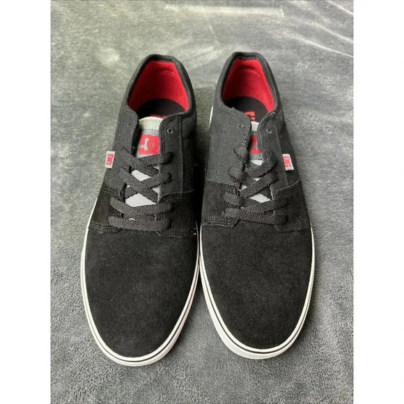 DC Men's Tonik Black/Grey Red Leather Shoes Size 11 Skateboarding Sneake… - Picture 3 of 16